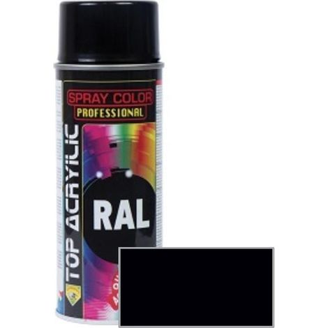 TOP ACRYLIC spray acrilico negro/brillo ral-9005 400ml , El Spray acrílico negro brillo RAL-9005 400ml de Ambro-sol es una pintura acrílica de alta calidad.&lt