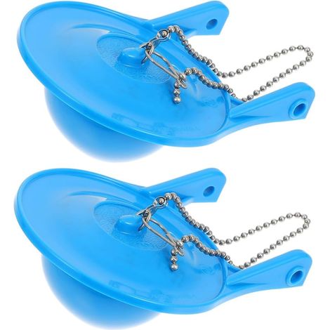 Lot de 2 Clapets de Toilette 3 Pouces en PVC pour Réservoir Wc (1/5)