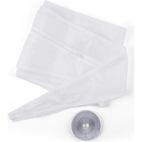 Klarstein – Kit joint de fenêtre 3,9 m – Fermeture à glissière – Bande autoagrippante – Installation facile pour climatiseurs mobiles (1/3)