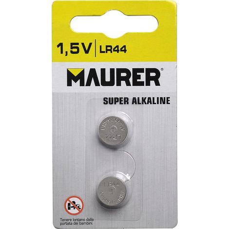 Pile bouton alcaline Maurer LR44 (2 pièces) (1/2)