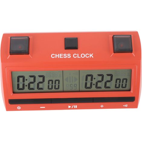 Horloge d'échecs numérique portable professionnelle à grand écran pour tournois et jeux de société (1/5)