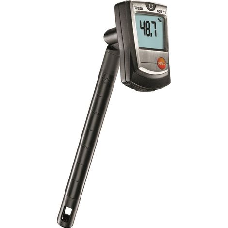 Testo 605-H1 Thermo-hygromètre noir compact précis (1/3)