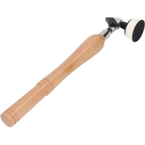 Kit de ponceuse à main pour bol, manche en bois, avec 50 disques de ponçage (1 po et 2 po) et tampons de ponçage. (1/4)