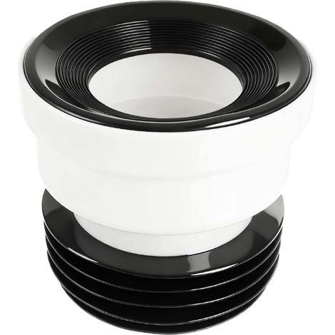 Conector recto para taza de inodoro de 100 mm/110 mm, junta de conexión rígida al suelo para inodoro suspendido
