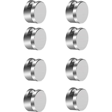 Kit de fixation pour miroir sans cadre : clips de fixation ronds à double vis, support de suspension pour miroir. (1/5)