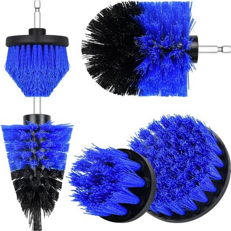 5 Pièces Brosse de Nettoyage pour Perceuse, Brosses de Forage Électrique Brosse de Perceuse Nylon (1/5)