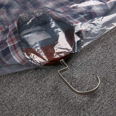 Pack of 50 Transparent Dust Bags for Dry Cleaning – Eco-Friendly, Wear-Resistant and Waterproof Garment Covers (1/5)