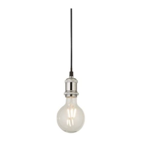 Suspension de câble de lumière du chrome 1 de projecteur avec le câble textile noir de 1.5Mtr (1/3)
