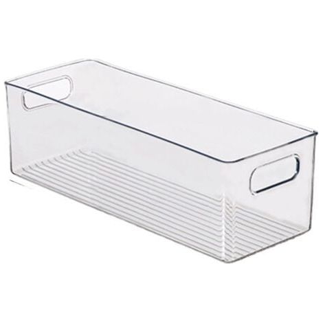 Schrank/Küche Aufbewahrungsbox, mittelgroßer Behälter für den Kühlschrank aus Kunststoff, lange Box, Transparent (1/5)