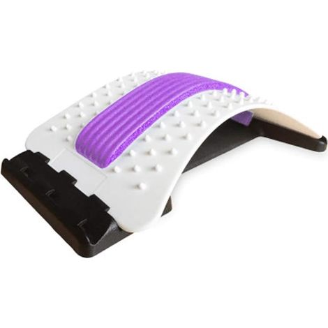 Masseurs pour le dos Magic Stretcher Fitness équipement de Stretch Soutien lombaire Relaxation- Violet + Blanc-Fei Yu