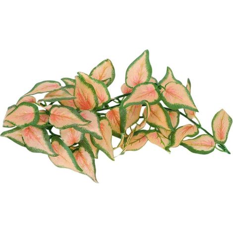Plante Aquatique Artificielle, Herbe d'eau Bionique, Feuilles Simulées De Rotin pour l'escalade d'animal Familier, Aquarium De Réservoir De Poissons (1/5)