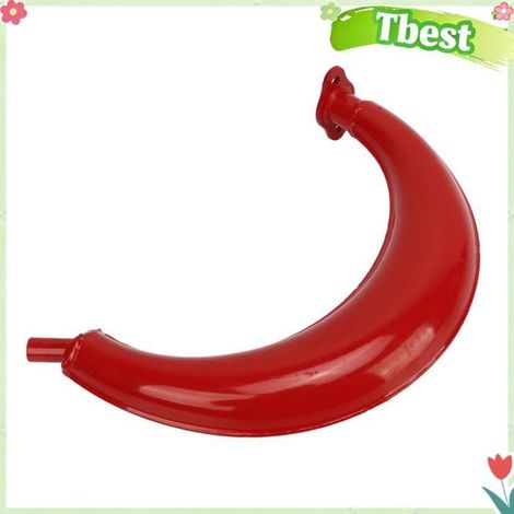 Tbest Silencieux d'échappement pour moteur 2 temps Silencieux d'échappement rouge en forme de demi-lune, 40 mm, moto d'echappement (1/5)
