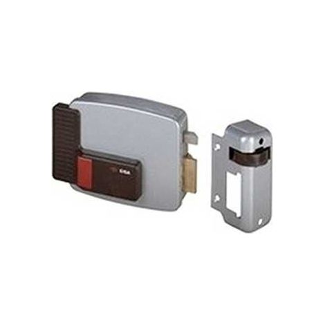 Serrure électrique 12V – Cylindre fixe extérieur – Bouton intérieur – Entraxe 60mm – Sens de pose droite – Cisa (1/5)