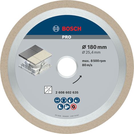 Bosch Diamond cutting discs PRO Ceramic Diamond Disc 180 x 25.4 mm 2608602635