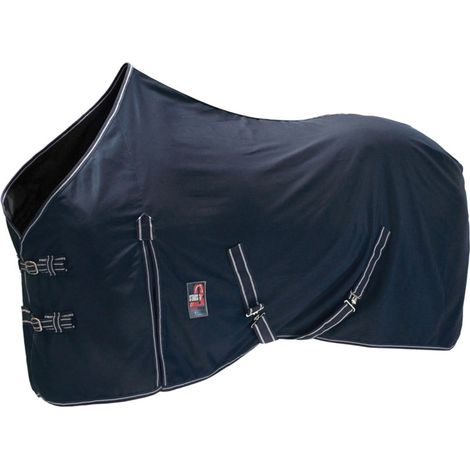 125 cm, blu: Baumwollgefütterte Decke mit strapazierfähigem Polyester-Außenstoff mit Seitenschlitzen und elastischen Gurten (1/3)
