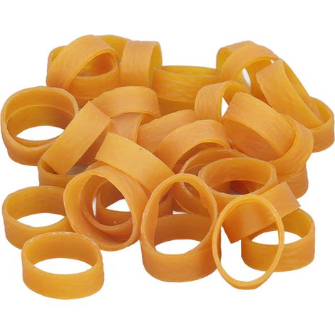 120 Stück Gummibänder, weich, stark, elastisch, für industrielle Anwendungen, 10 mm breit, 80 mm Umfang (1/5)