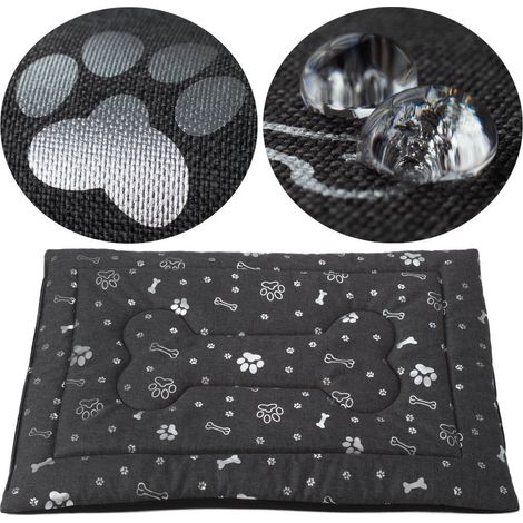 Tappetino morbido impermeabile per cuccia per cani Welsti grigio scuro M 70x50 cm (1/5)