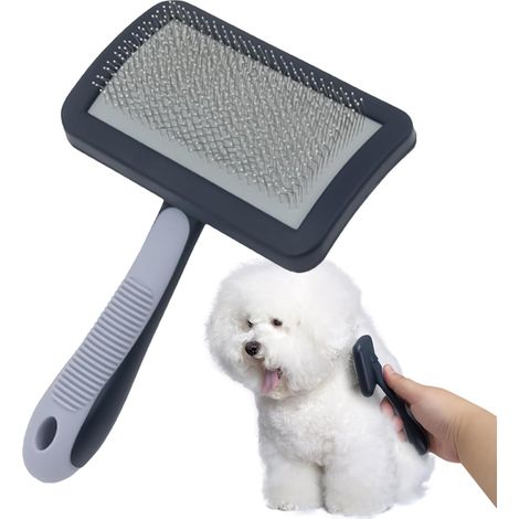Dog Hair Brush, Cat Hair Brush, Pet Comb for Long & Short Haired Pets, Undercoat Grooming Tool for Dogs & Cats, Removes Loose and Dirt, Massaging Design (1/5)