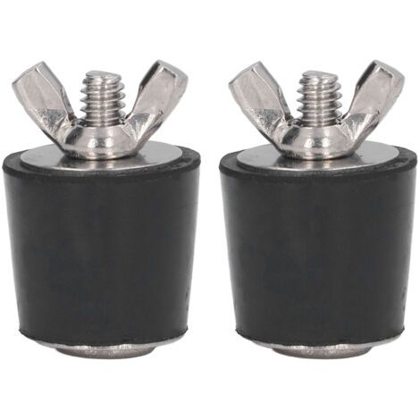 QORVA-2pcs Piscines de piscine Prises en caoutchouc Accessoires de bougie effilés hivernalise 25 mm (1/5)