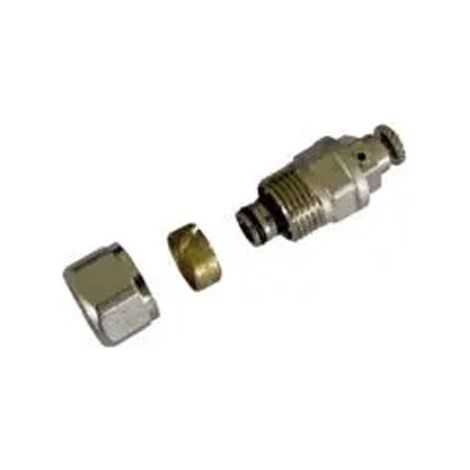 Bouchon purgeur à compression Fluxo pour tube multicouche Ø 16 mm - NICOLL