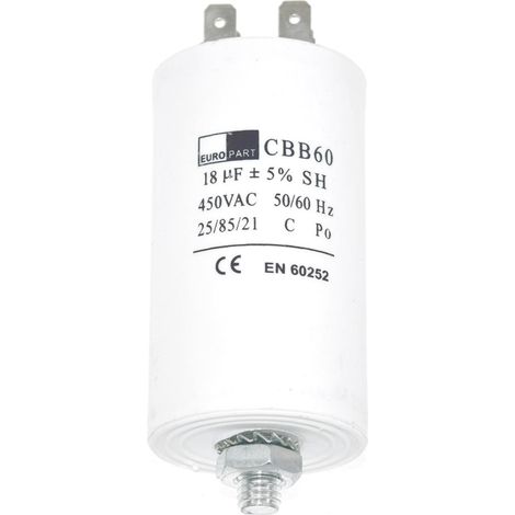 Universal 18UF Microfarad Appliance Motor Start Run Capacitor (1/2)
