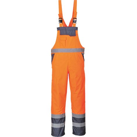 Cotte Contrast Non-doublée Couleur : Orange/marine Taille L - Portwest