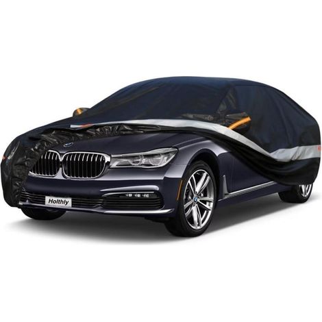 Auto Abdeckplane 10 Lagen 100% Wasserdicht für BMW 4 Series (2013-2024) Schwarz (1/5)
