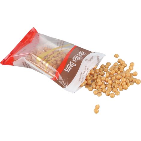 Bille de cire dure dépilatoire 100g, miel, épilation bras corps bikini, sachet, peau douce (1/5)
