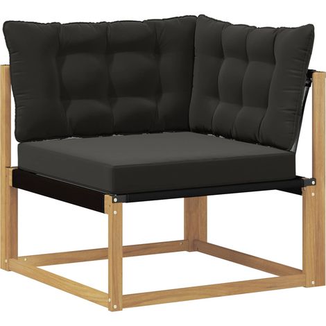 Maison Exclusive - Outdoor Ecksofa Massives Akazienholz und Texti