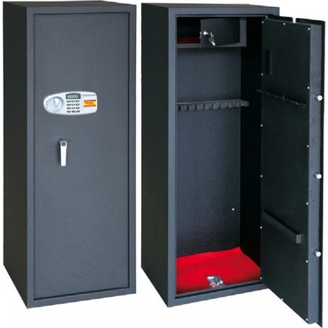 ARMADIO PORTAFUCILI ELETTRONICO FUCILIERA UTILIA TOP SECURITY 10 POSTI 39785 (1/3)