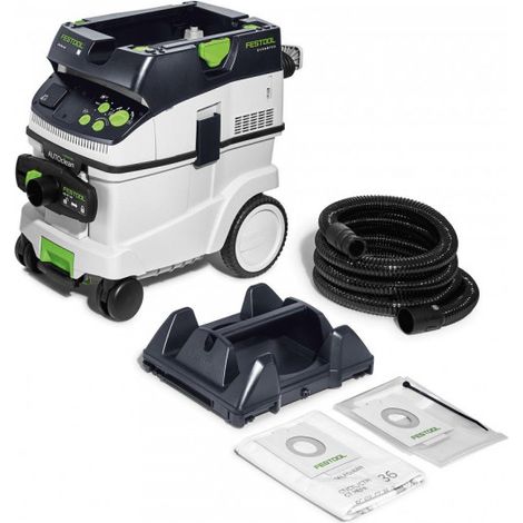 Festool – Aspirateur professionnel eau et poussières – 350-1200 W – Dépression 240 mbar – Réservoir 36 litres pour chantiers humides (1/10)