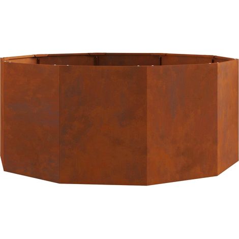 Pflanzkübel Rostig 120 x 120 x 50 cm Wetterfeststahl vidaXL
