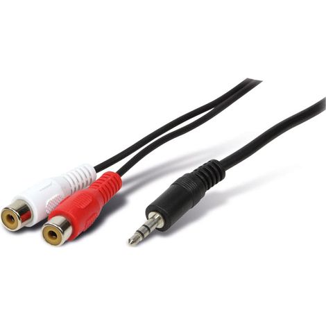 Câble adaptateur audio S-IMPULS Jack 3,5 mm vers fiches RCA, 1,5 m