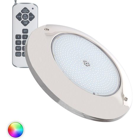 Foco Piscina Superficie LED RGB Sumergible 12V AC IP68 Acero Inoxidable 35W XtraPool No RGB (1/7)