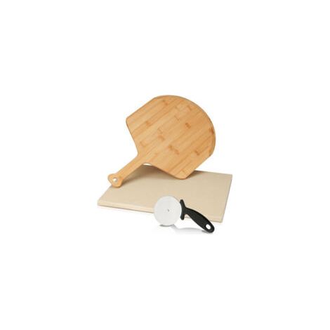 Pierre à pizza en cordiérite résistante à la chaleur – Pour cuisson parfaite de pizzas et pains – Compatible tous fours et barbecues-Crezuo
