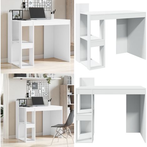 Schreibtisch Weiß 103,5x56,5x94 cm Holzwerkstoff - Bürostuhl - Schreibtisch - Home Office - Arbeitsplatzgestaltung - Computerarbeitsplatz - Home & Living (1/5)