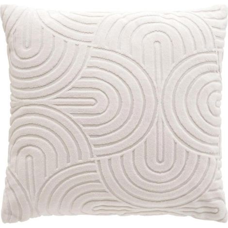 Housse de Coussin Bouclette "Solly" 40x40cm Naturel (1/3)