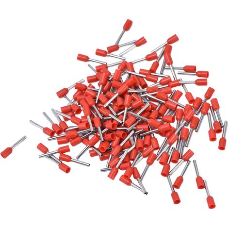1000 Stück rote isolierte Aderendhülsen 20 AWG, E7510 Crimp-Steckverbinder-Set, Aderendhülsen (1/5)