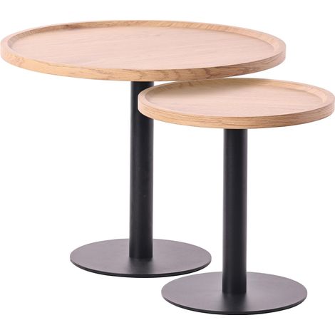2er Set Beistelltische Aspen natura