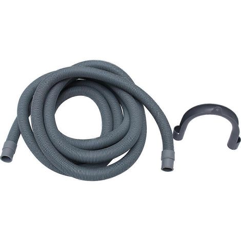 Tuyau flexible de vidange pour lave-linge de 4 m, rallonge pour machine à laver, tuyau de sortie flexible pour lave-linge (1/5)