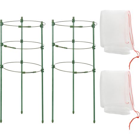 Protections multifonctionnelles en plastique pour plantes de jardin, en pot transparent, pour protéger des oiseaux et du gel. (1/5)