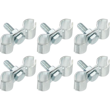 6Pcs Attaches De Grillage À Mailles En Chaîne 25/64" (1/5)