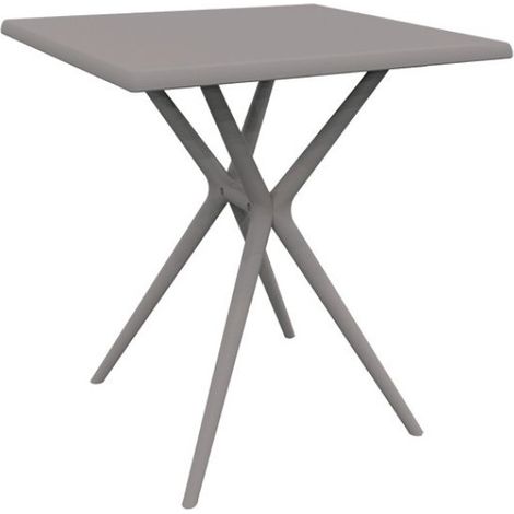 Mesa cuadrada Marbella tortora 70x70x74