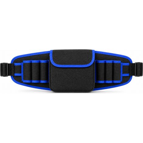 Pochette ceinture électricien porte outils bleue 56 x 17 cm (1/5)