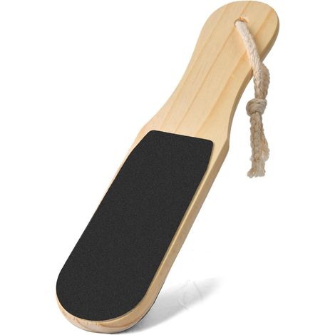 Rapeuse Pédicure En Bois Pour Pied, Double Face Portable Outil De Soin Des Pieds Râpe De Pédicure, Lime De Pied Pour Peaux Mortes, Fichiers De Pied Pour Enlever La Peau Morte, Des Callosités (1/5)
