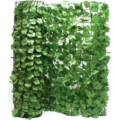 Brise-vue jardin - Haie artificielle 300x100 cm vert - Maille plastique résistante - Protection vent et vis-à-vis - Idéal balcon et terrasse (1/5)