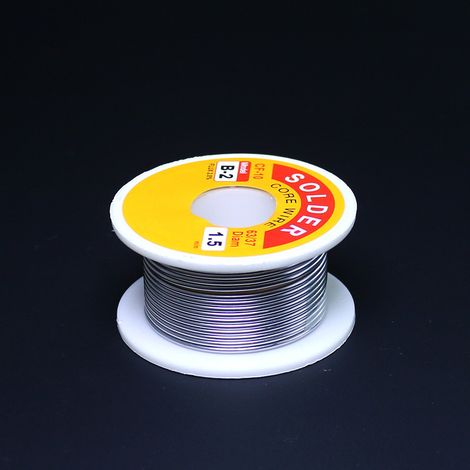 Fil à souder à âme de colophane neutre, fil d'étain sans logo B-2, approvisionnement transfrontalier 50 g, spécifications multiples avec fil (50 g sans logo 1,5 mm) (1/5)