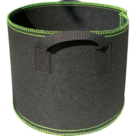 Lot de 5 sacs de culture de tomates de 5 gallons, pots en tissu non tissé respirant avec poignées, noir (1/5)