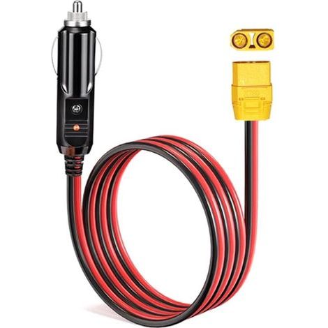 Cavo di ricarica XT90 per presa accendisigari auto per generatore solare 12V 14AWG (1/4)