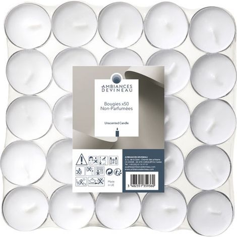 Bougie Chauffe-plat X 50 - Diapar Distribution Alimentaire Parisienne